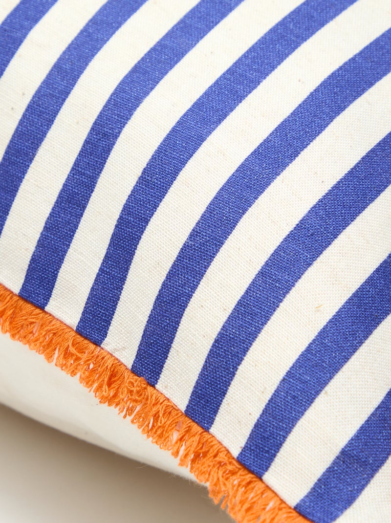 Fodera per cuscino a righe - Kiabi Home Blu - Kiabi