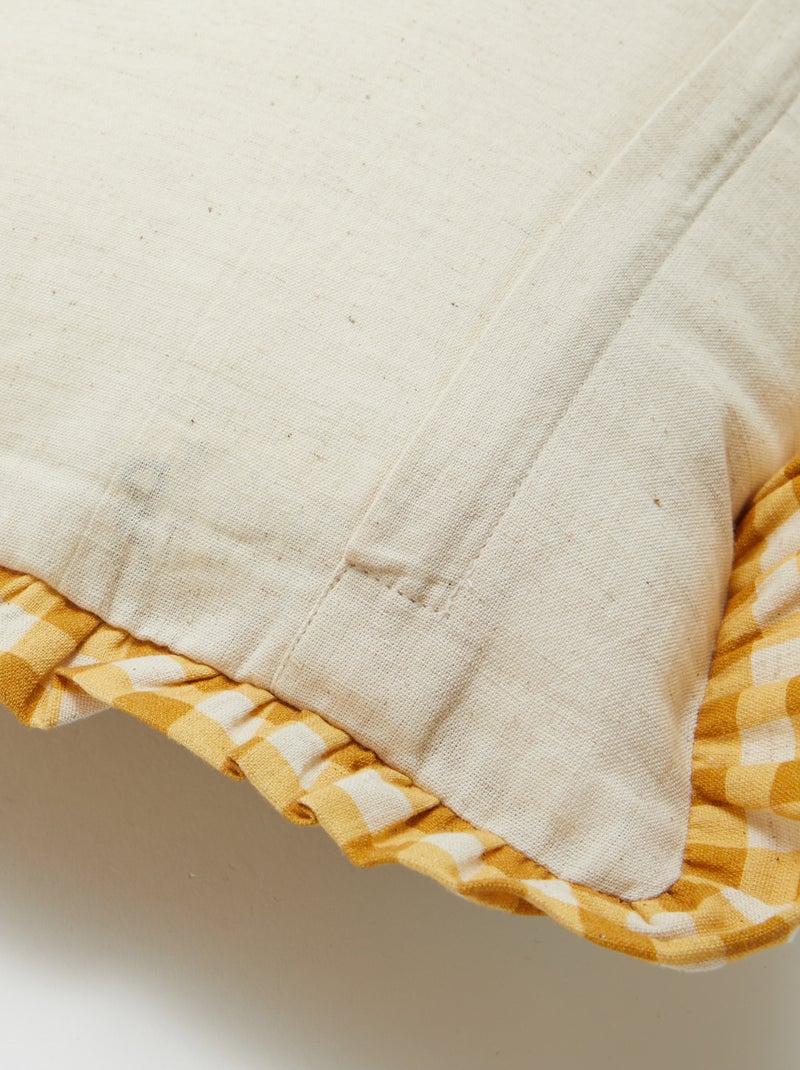 Fodera per cuscino a righe (50 x 30 cm) GIALLO - Kiabi