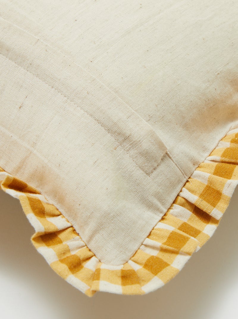 Fodera per cuscino a righe (50 x 30 cm) GIALLO - Kiabi