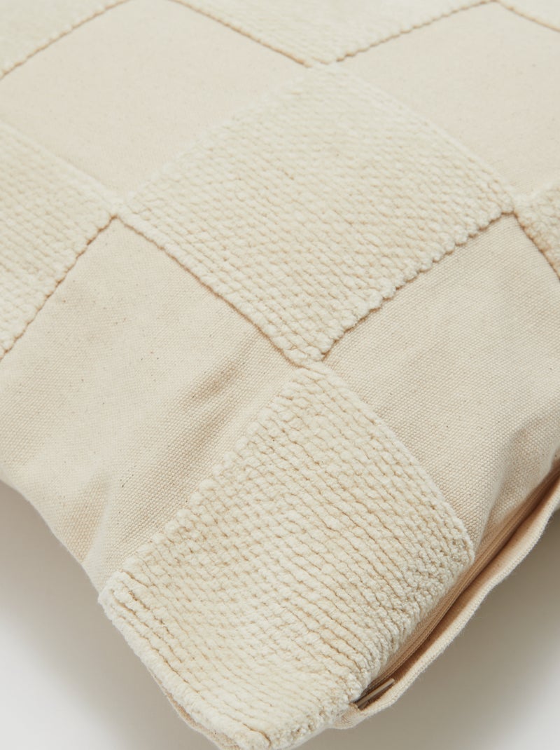 Fodera per cuscino 'a scacchi' - Kiabi Home BEIGE - Kiabi