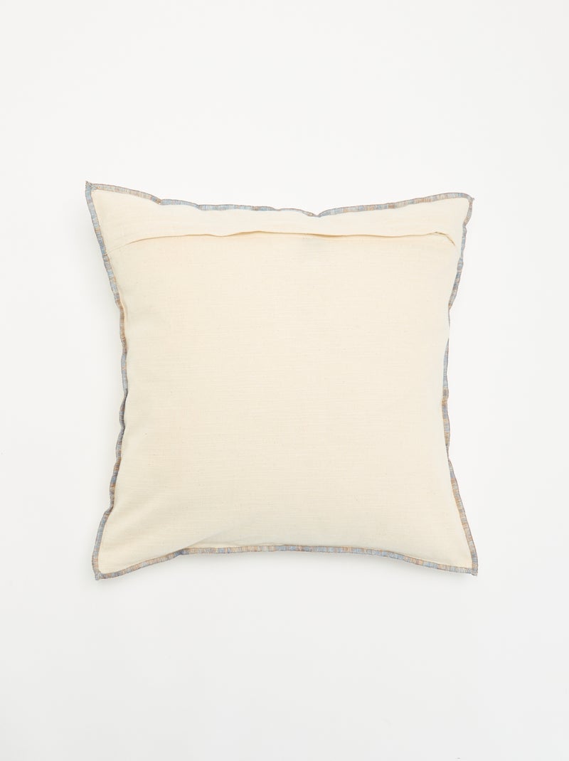 Fodera per cuscino con fiori ricamati Beige - Kiabi