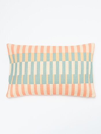 Fodera per cuscino con motivi geometrici