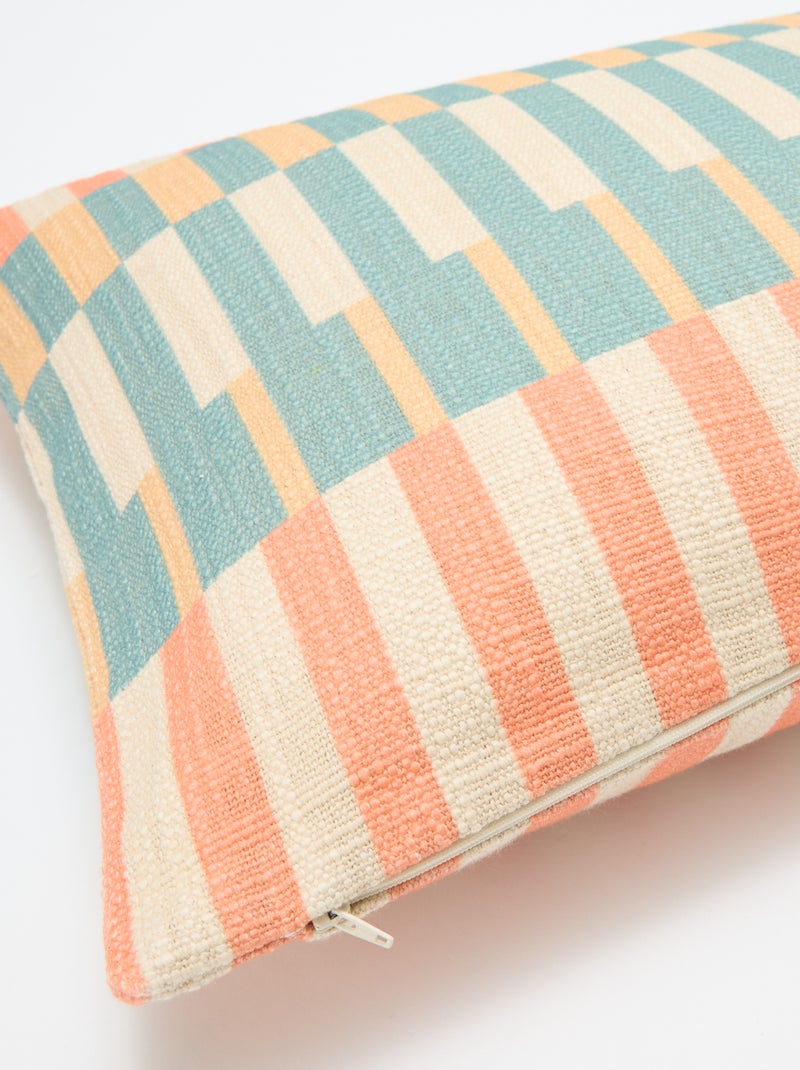 Fodera per cuscino con motivi geometrici Arancione - Kiabi