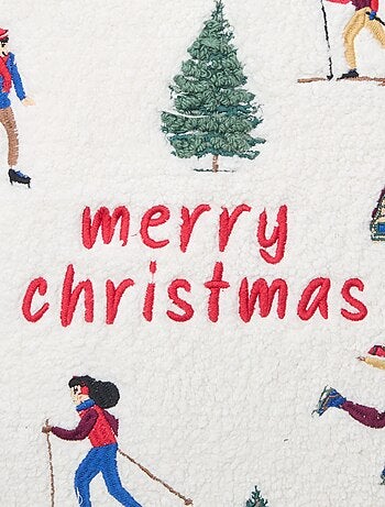 Fodera per cuscino con ricami 'Natale'