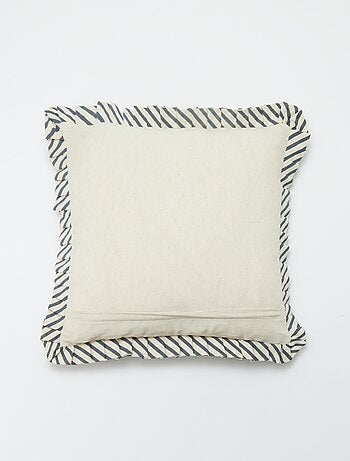 Fodera per cuscino con volant (45 x 45 cm)