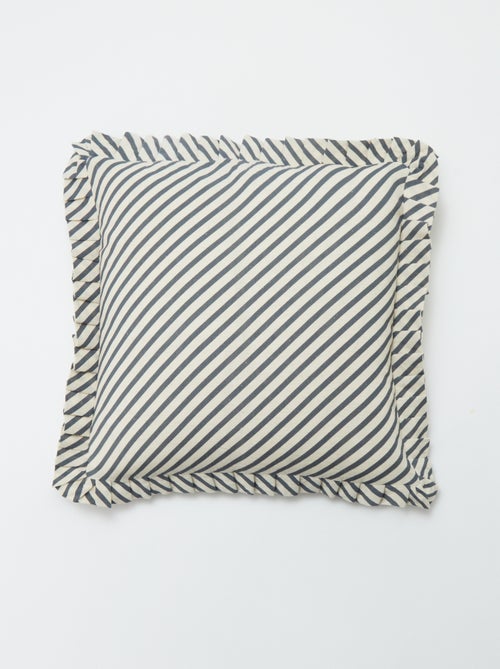 Fodera per cuscino con volant (45 x 45 cm) - Kiabi