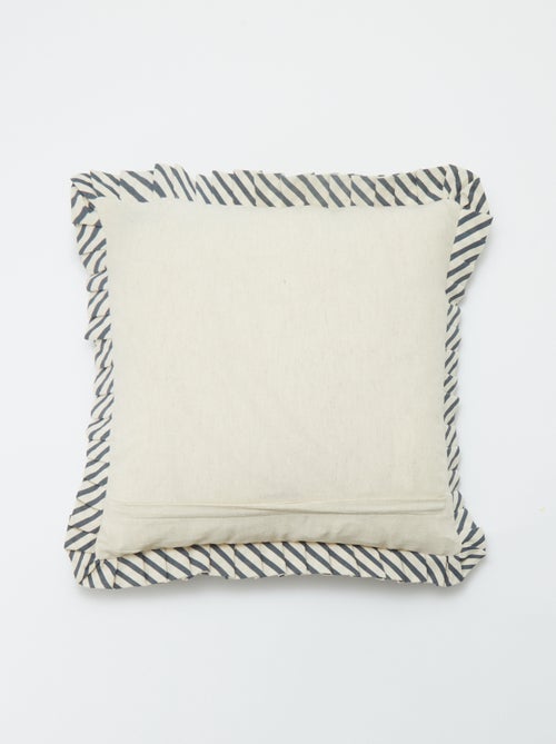 Fodera per cuscino con volant (45 x 45 cm) - Kiabi