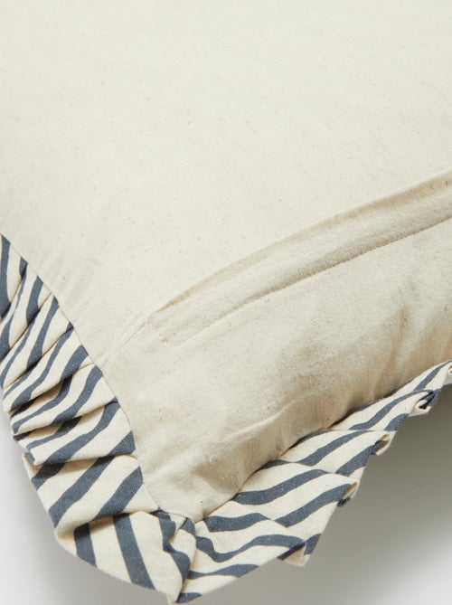 Fodera per cuscino con volant (45 x 45 cm) - Kiabi