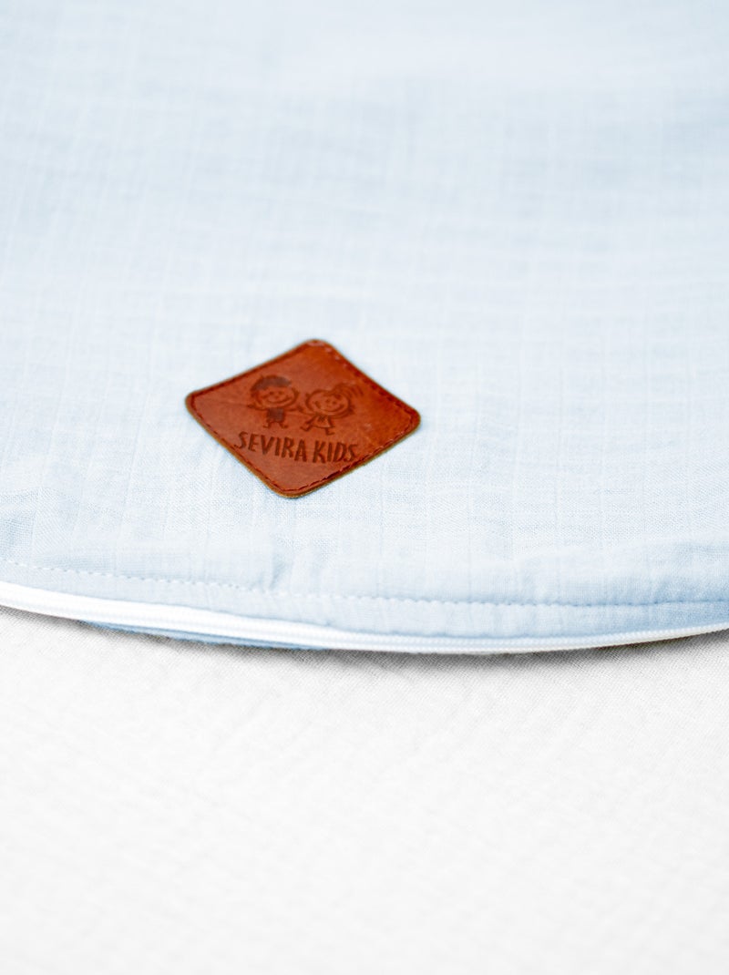 Fodera per cuscino da maternità e allattamento in mussola di cotone | sevira kids | sevira kids Blu - Kiabi