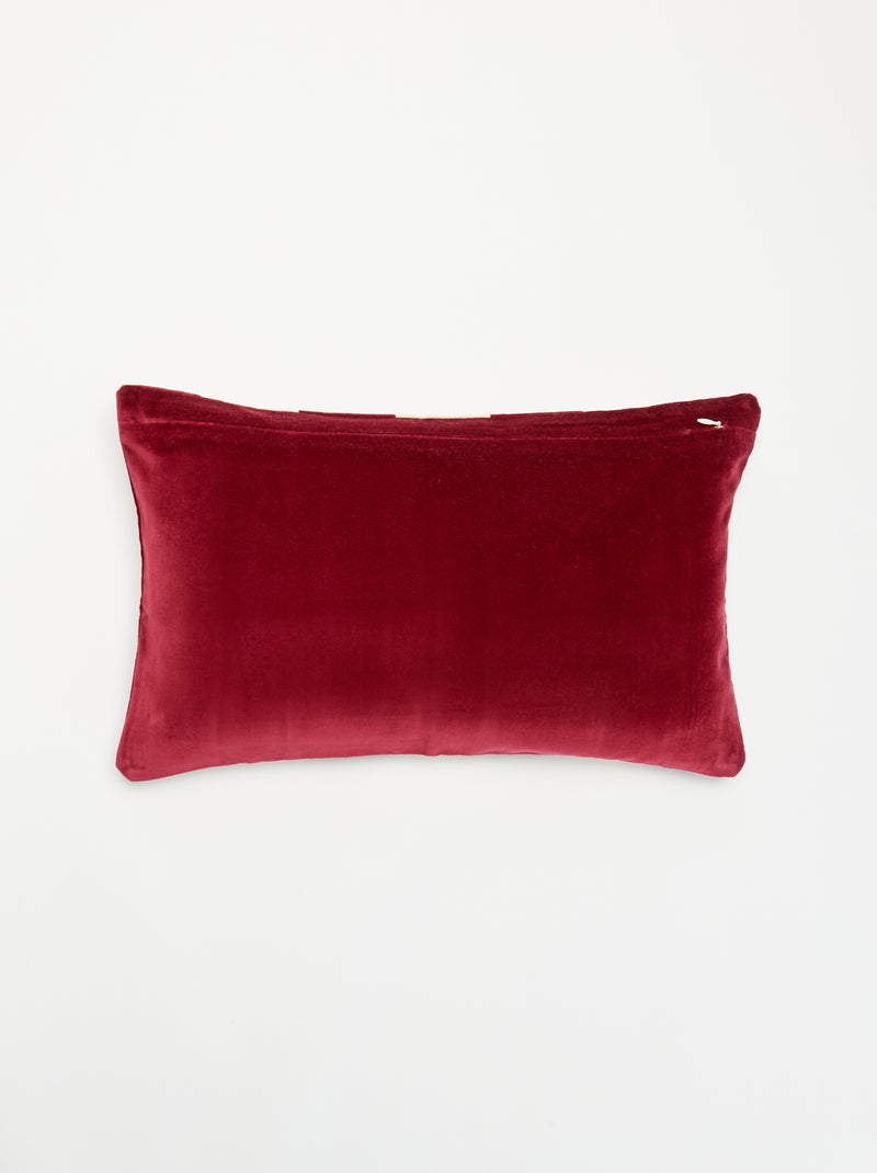Fodera per cuscino doppio materiale Rosso - Kiabi