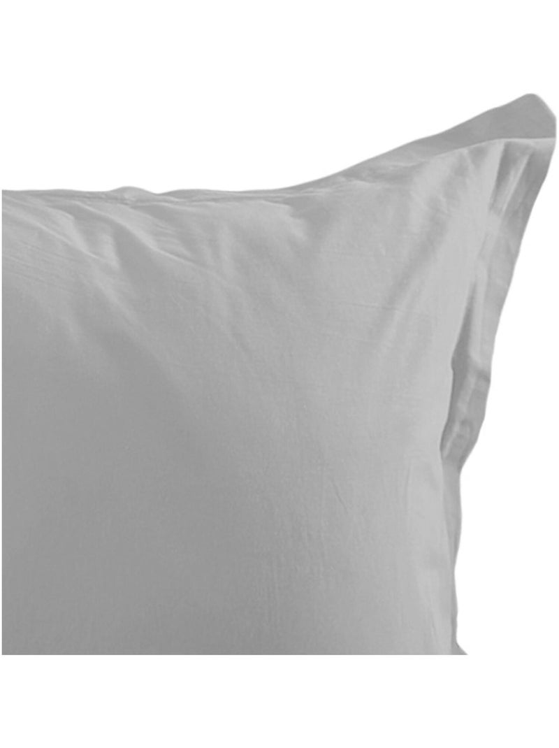 Fodera per cuscino in cotone liscio Grigio perla - Kiabi
