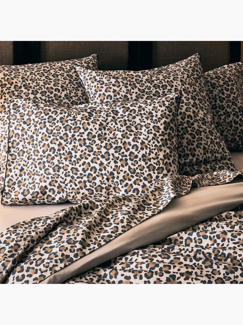 Fodera per cuscino in cotone percalle stampato leopardo - Kiabi Fodera per cuscino in cotone percalle stampato leopardo - Kiabi
