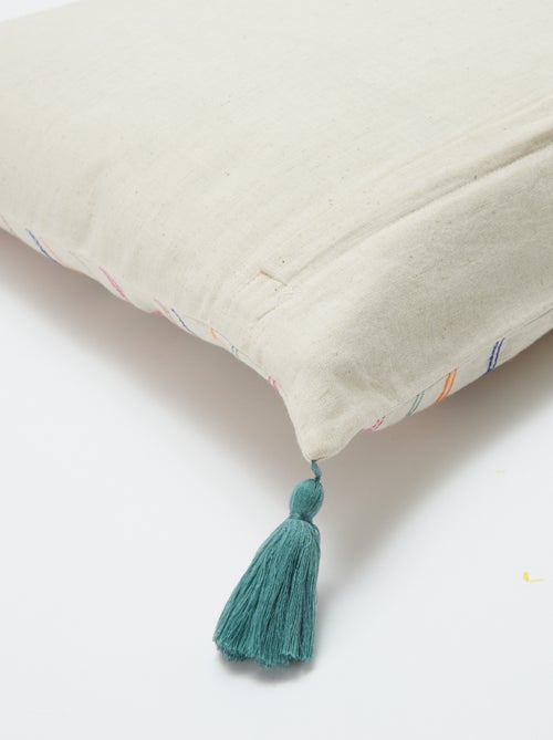 Fodera per cuscino in misto lino (45x45 cm) - Kiabi Home - Kiabi