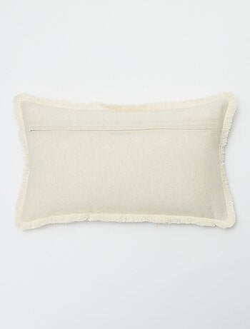 Fodera per cuscino in misto lino (50x30 cm) - Kiabi Home