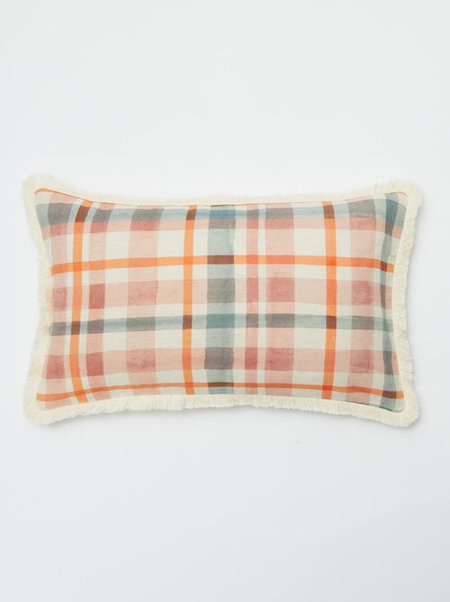 Fodera per cuscino in misto lino (50x30 cm) - Kiabi Home - Kiabi