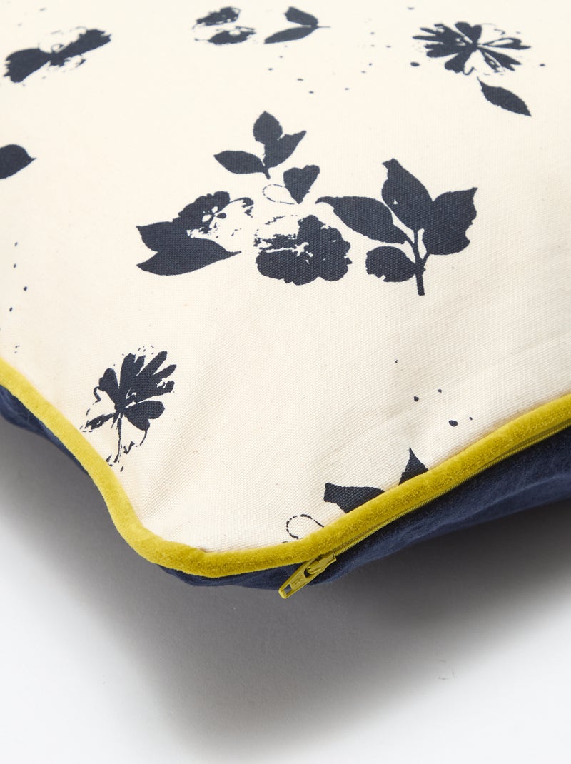 Fodera per cuscino in velluto - Kiabi Home Blu - Kiabi