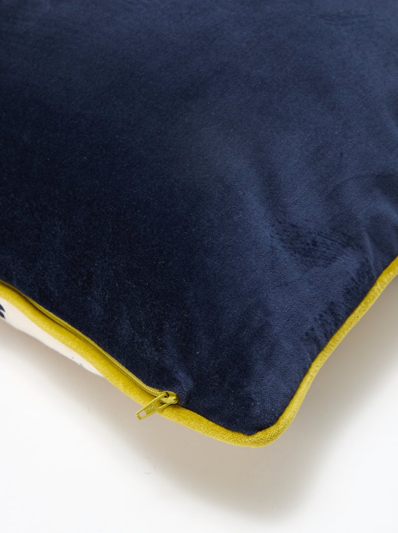 Fodera per cuscino in velluto - Kiabi Home Blu - Kiabi