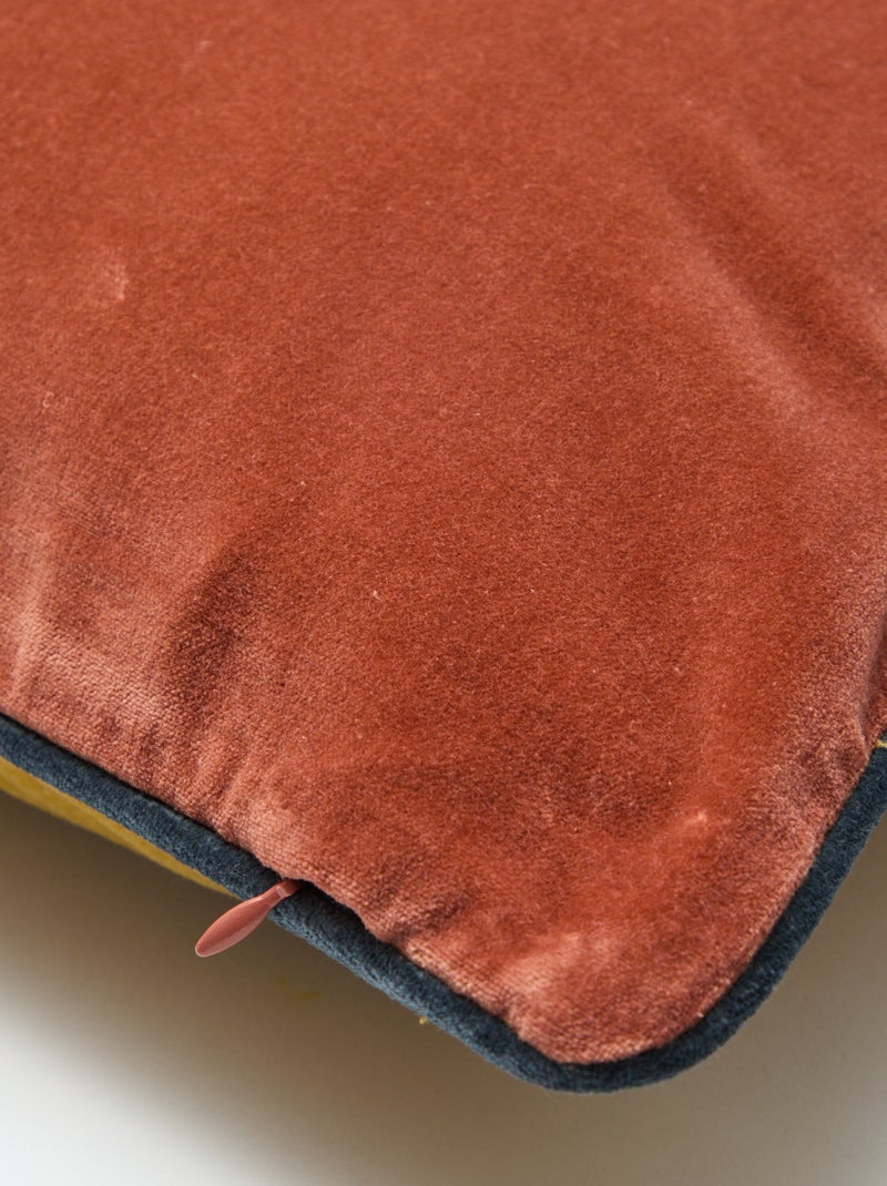 Fodera per cuscino in velluto (30x50 cm) - Kiabi Home Arancione - Kiabi