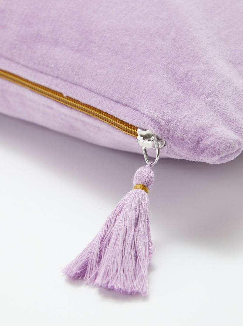 Fodera per cuscino in velluto (45 x 45 cm) VIOLA - Kiabi