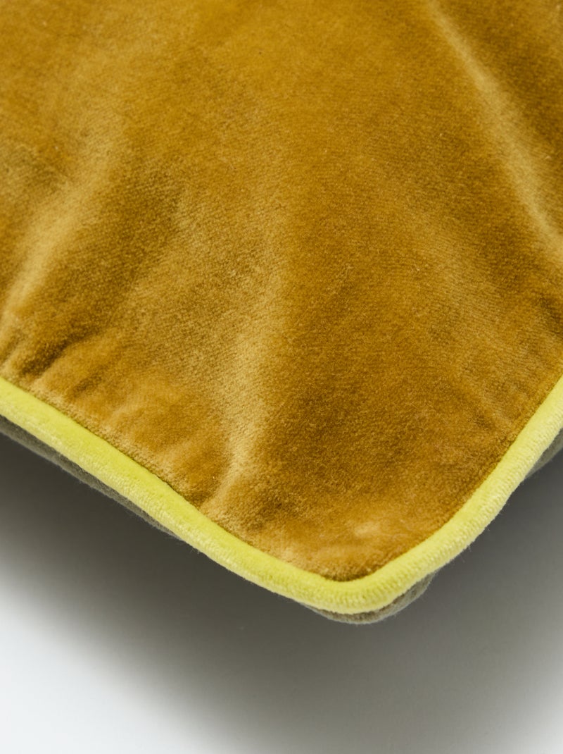 Fodera per cuscino in velluto (45x45 cm) - Kiabi Home Verde - Kiabi