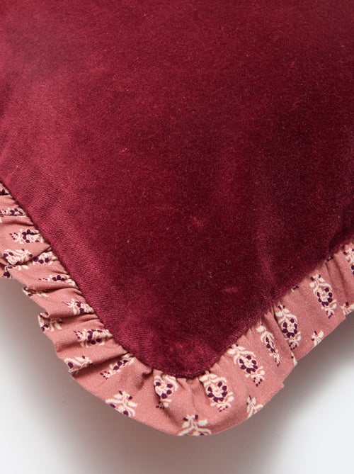 Fodera per cuscino in velluto e stampata (30x50 cm) - Kiabi Home - Kiabi