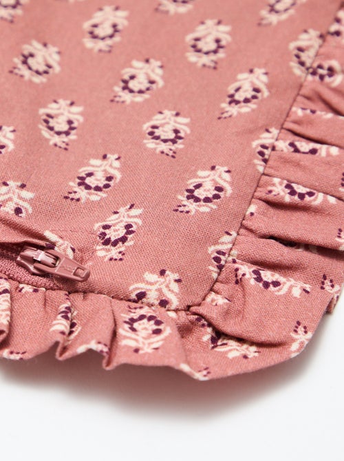 Fodera per cuscino in velluto e stampata (30x50 cm) - Kiabi Home - Kiabi