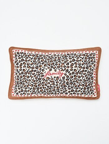 Fodera per cuscino leopardata Agathe Sorlet x Kiabi - 30 x 50 cm