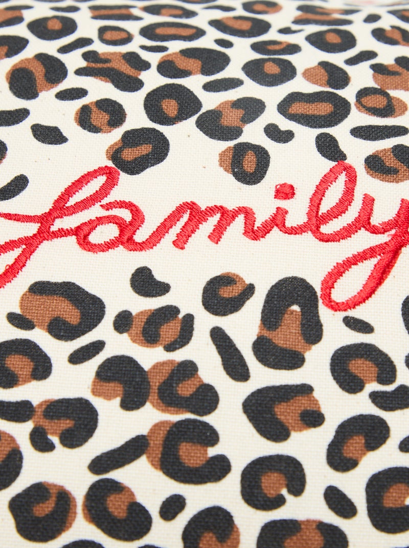 Fodera per cuscino leopardata Agathe Sorlet x Kiabi - 30 x 50 cm Bianco - Kiabi