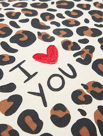 Fodera per cuscino leopardata Agathe Sorlet x Kiabi - 45 x 45 cm