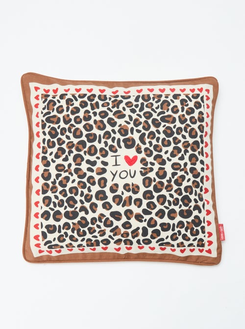 Fodera per cuscino leopardata Agathe Sorlet x Kiabi - 45 x 45 cm - Kiabi