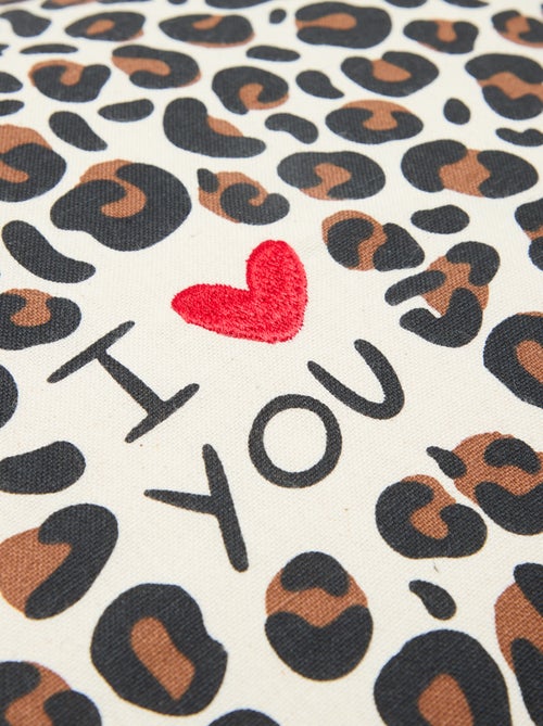 Fodera per cuscino leopardata Agathe Sorlet x Kiabi - 45 x 45 cm - Kiabi