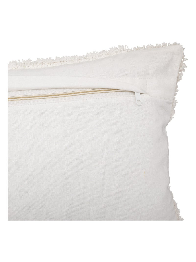 Fodera per cuscino rettangolare con inserti Beige mélange - Kiabi