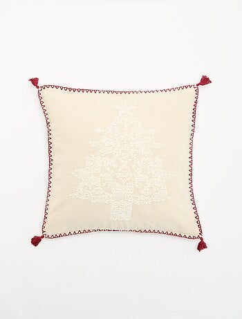 Fodera per cuscino ricamata natalizia - KIABI Home
