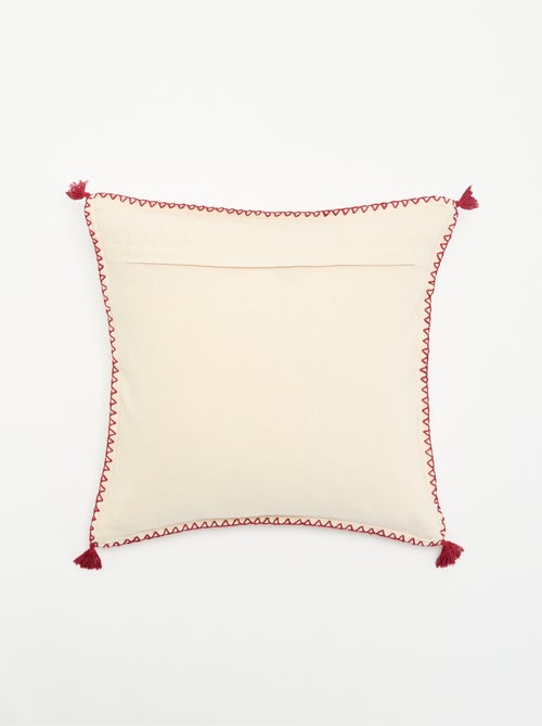 Fodera per cuscino ricamata per Natale - KIABI Home - Kiabi
