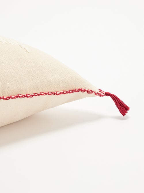 Fodera per cuscino ricamata per Natale - KIABI Home - Kiabi