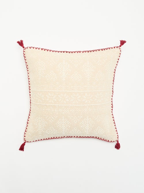 Fodera per cuscino ricamata per Natale - KIABI Home - Kiabi