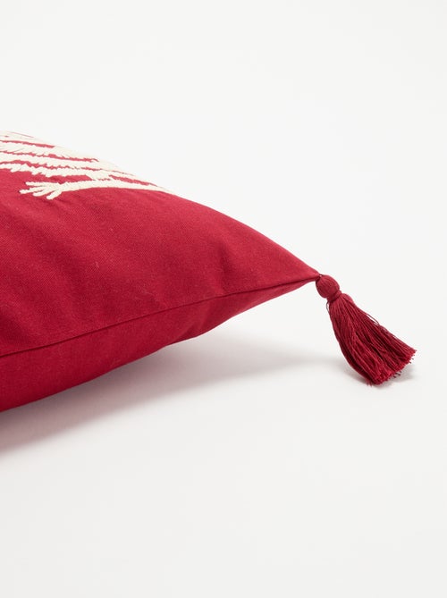 Fodera per cuscino ricamata per Natale - KIABI Home - Kiabi
