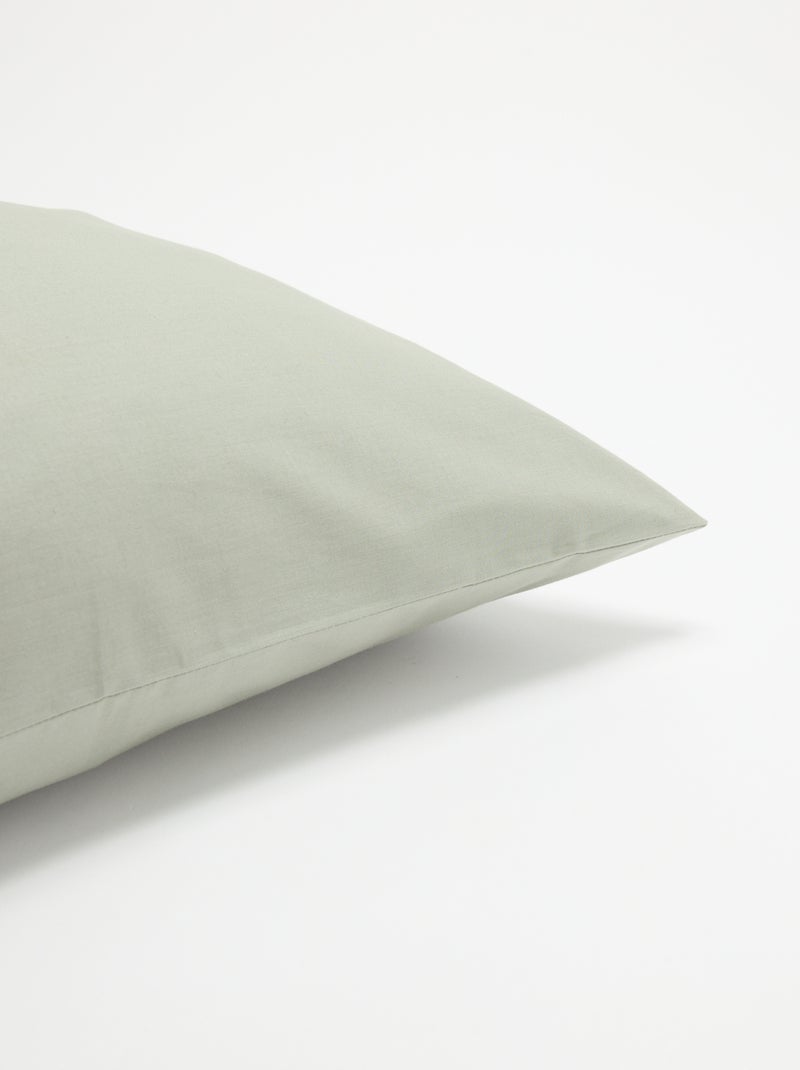 Fodera per cuscino tinta unita - 50 x 80 cm in cotone Verde - Kiabi