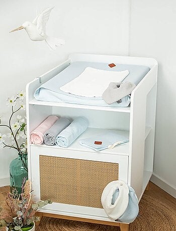 Fodera per materassino fasciatoio neonato + tappetino in bambù - SEVIRA KIDS