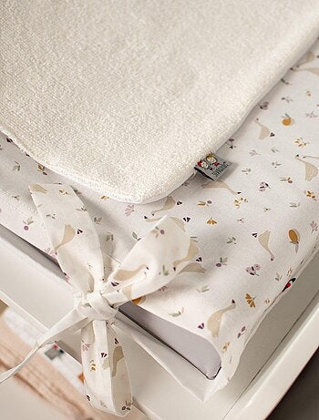 Fodera per materassino fasciatoio neonato + tappetino in bambù | SEVIRA KIDS