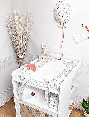 Fodera per materassino fasciatoio neonato + tappetino in bambù | SEVIRA KIDS