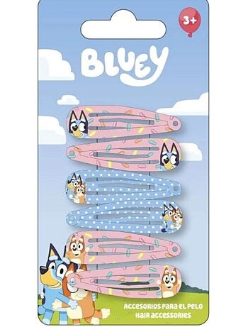 Forcine capelli multicolori bambino Bluey: lotto da 6