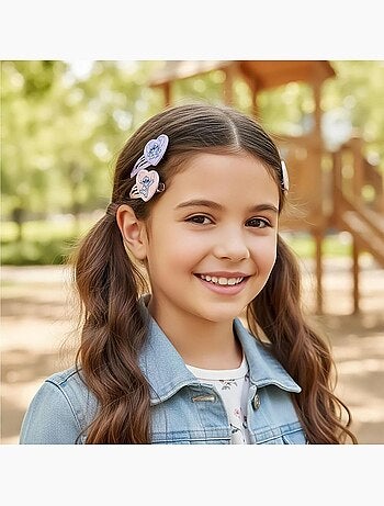 Forcine per capelli bambino Stitch: 4 forcine + 1 scrunchie