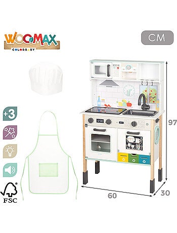 Fornello elettrico in legno con accessori WOOMAX