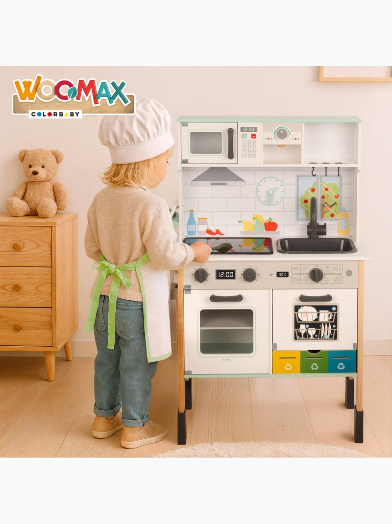 Fornello elettrico in legno con accessori WOOMAX N/D - Kiabi
