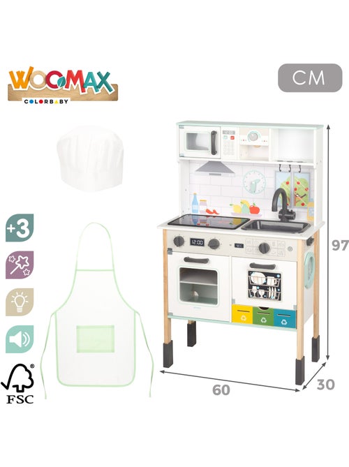 Fornello elettrico in legno con accessori WOOMAX - Kiabi Fornello elettrico in legno con accessori WOOMAX - Kiabi