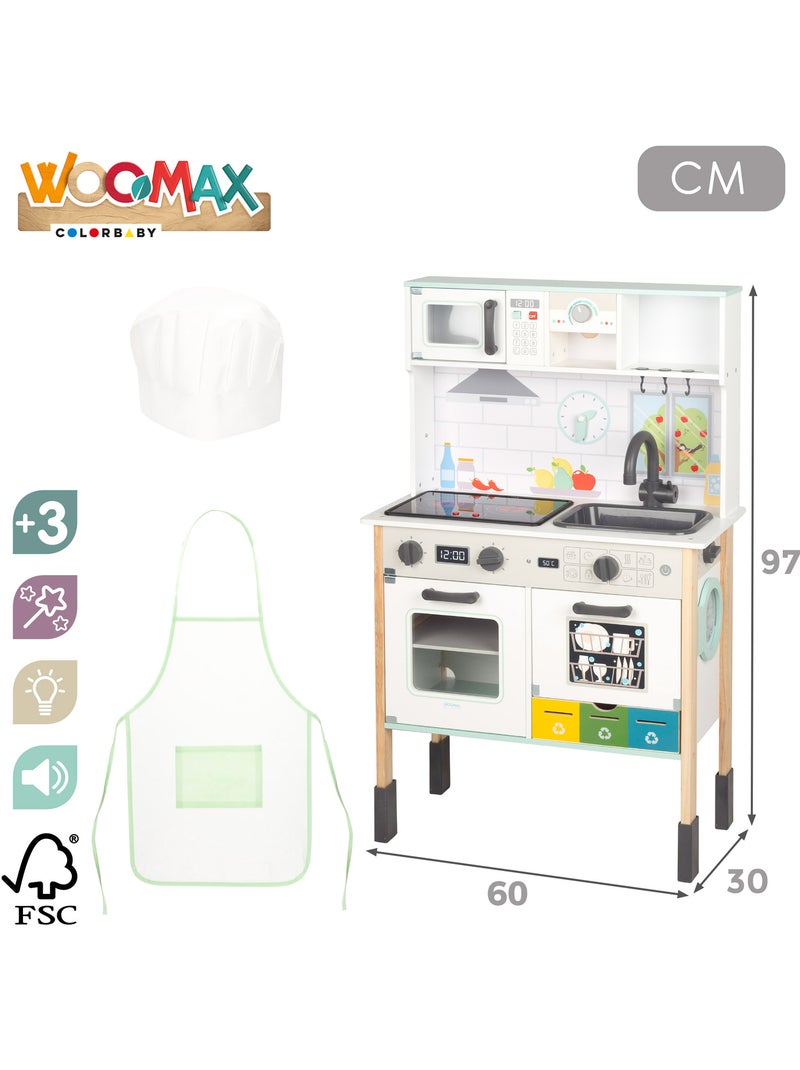 Fornello elettrico in legno con accessori WOOMAX N/D - Kiabi