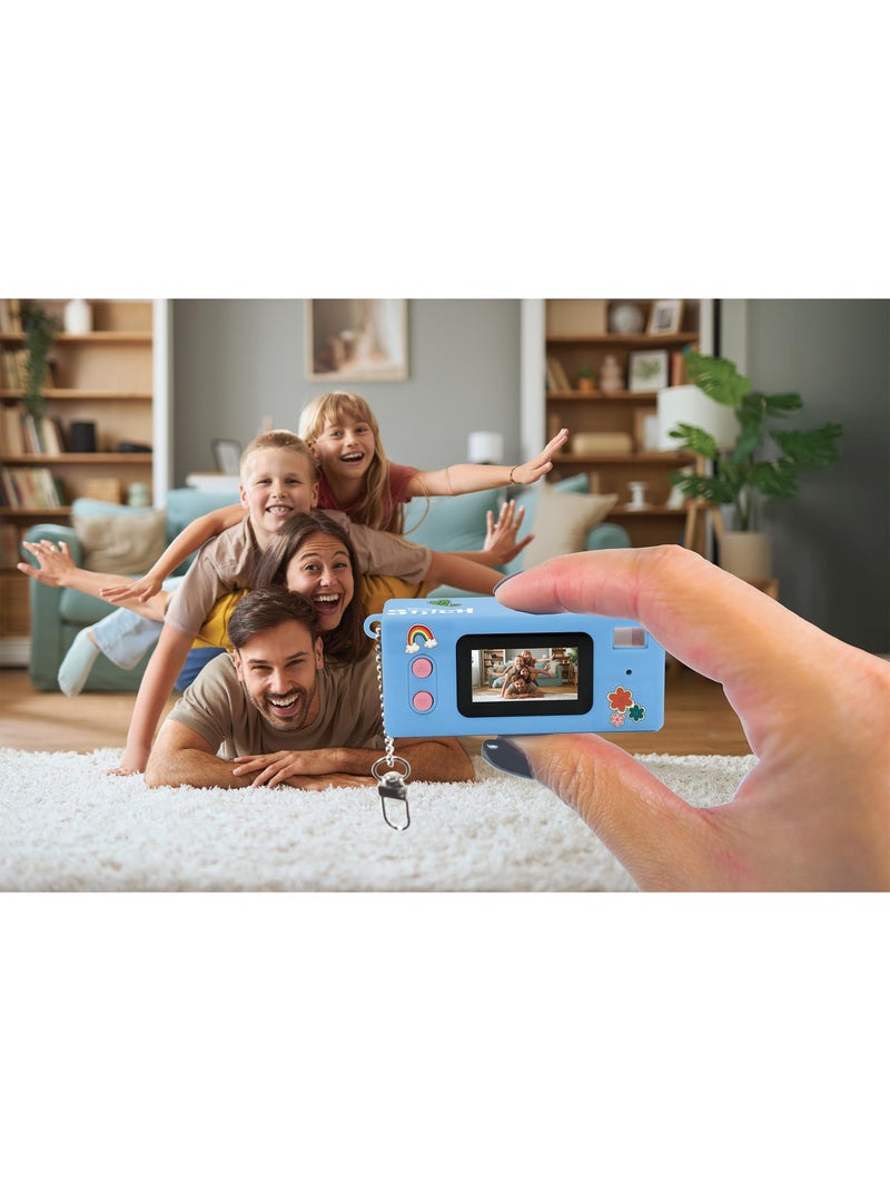 Fotocamera digitale miniatura portachiavi stitch con memoria flash integrata Blu - Kiabi