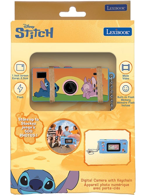 Fotocamera digitale miniatura portachiavi stitch con memoria flash integrata - Kiabi Fotocamera digitale miniatura portachiavi stitch con memoria flash integrata - Kiabi