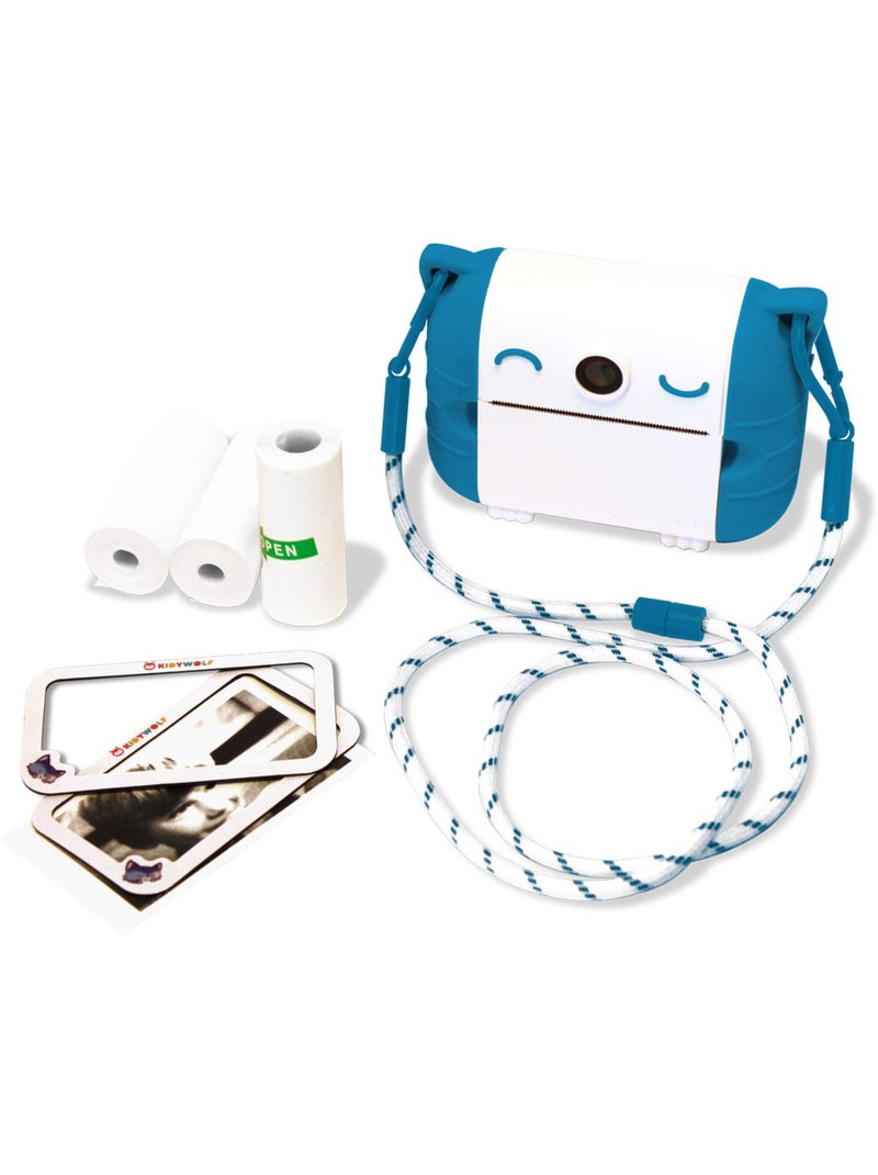 Fotocamera per bambini con stampa termica | Kidywolf Blu - Kiabi